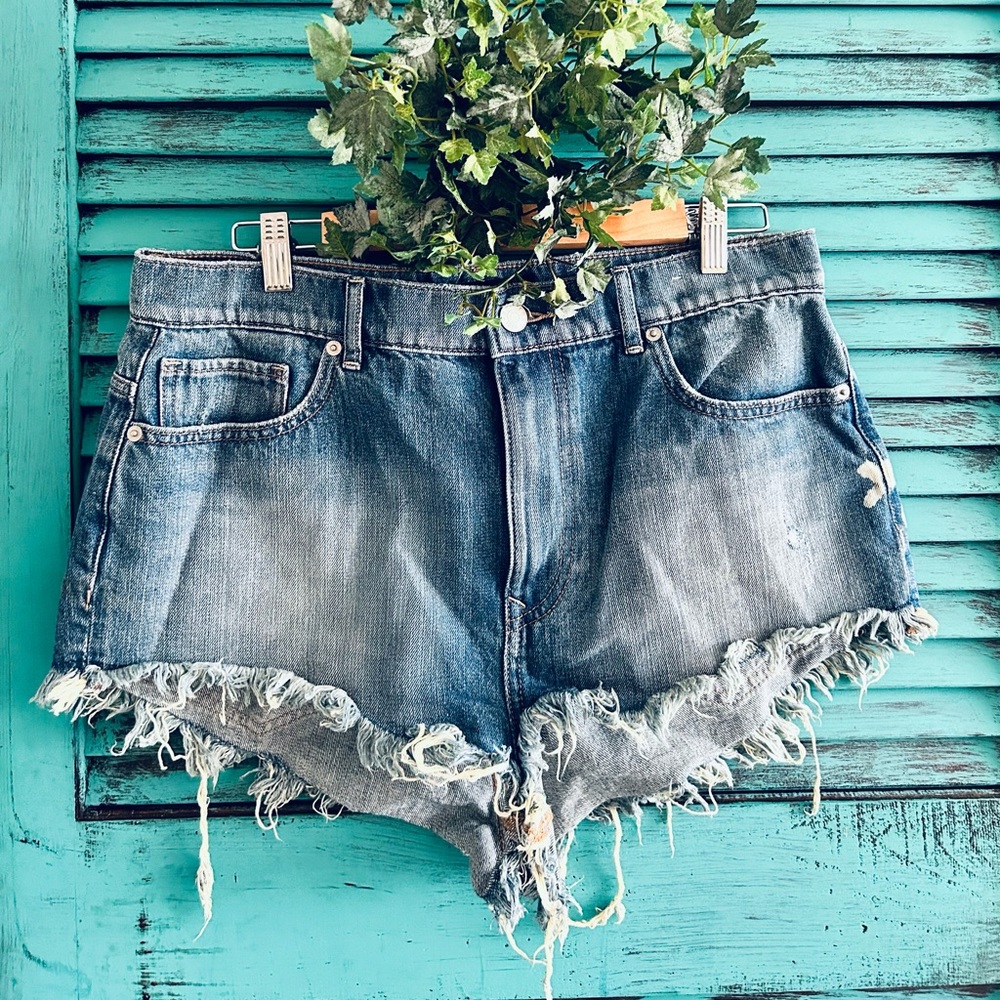 Express Blue Jean shorts. Size 12